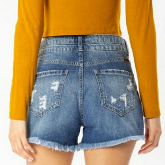 KANCAN High Rise Denim Shorts - Picture 5 of 6